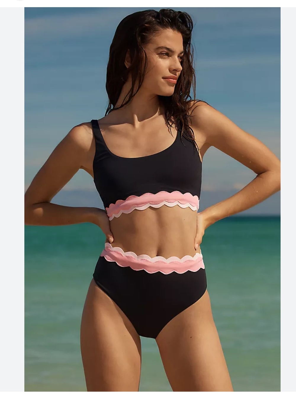NWT Beach Riot Harriet High Waist Bikini Bottoms